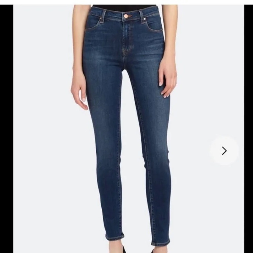 J Brand low rise petite pencil leg blue ink wash size 26